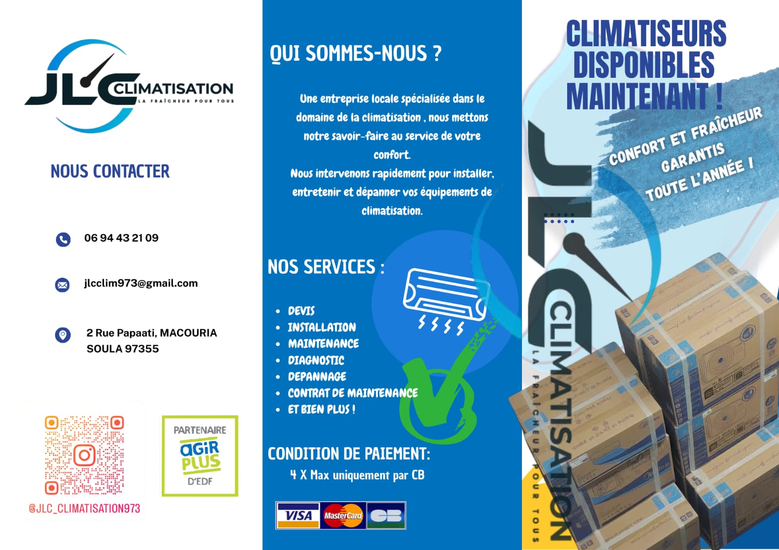 Brochure JLC — Présentation & Coordonnées